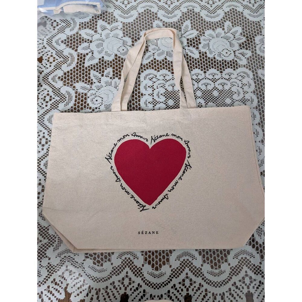 Sezane recycle grocery tote bag